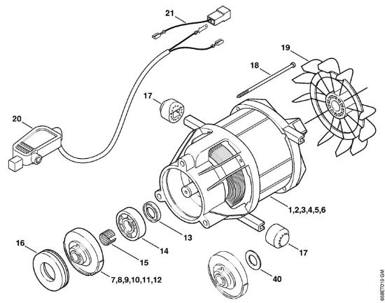 Limpiadora eléctrica de alta presión (RE) RE 126 K Motor eléctrico de la marca Stihl
