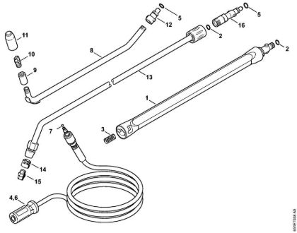 Limpiadora eléctrica de alta presión (RE) RE 128 PLUS Accesorios extra de la marca Stihl