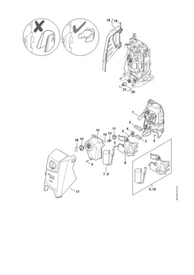 Imagen de Conduccián de aire, Cubierta, Caja del interruptor RE 130 PLUS