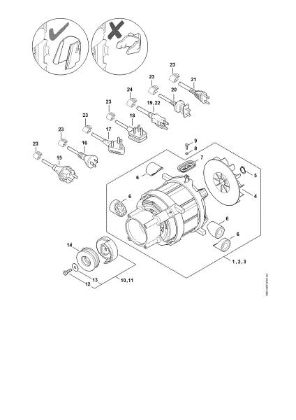 Imagen de Motor eláctrico, Cable de conexián RE 130 PLUS