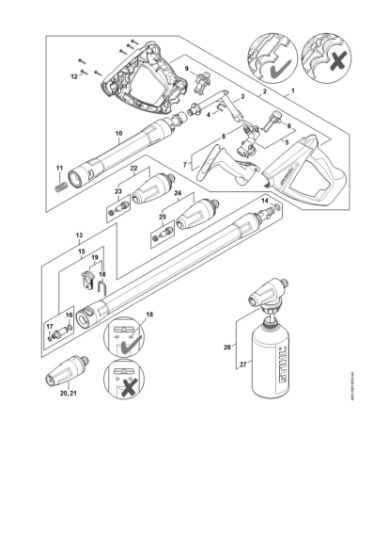 Imagen de Pistola, Tubo para pulverizar RE 130 PLUS