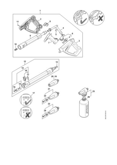 Imagen de Pistola, Tubo para pulverizar RE 130 PLUS