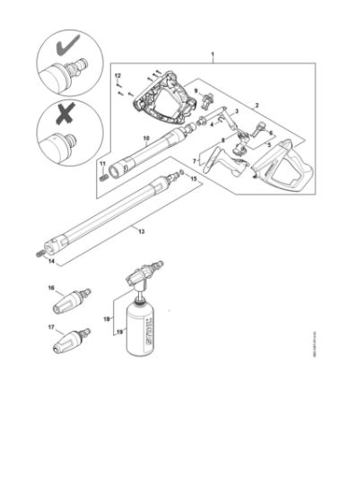Imagen de Pistola, Tubo para pulverizar RE 130 PLUS