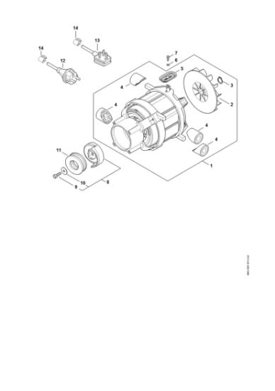 Imagen de Motor eláctrico, Cable de conexián RE 140 PLUS