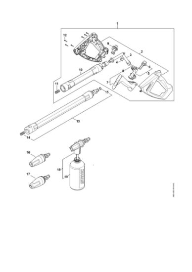 Imagen de Pistola, Tubo para pulverizar RE 140 PLUS