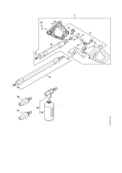 Imagen de Pistola, Tubo para pulverizar RE 140 PLUS