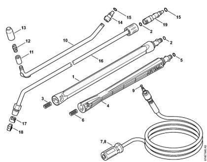 Limpiadora eléctrica de alta presión (RE) RE 142 PLUS Accesorios extra de la marca Stihl