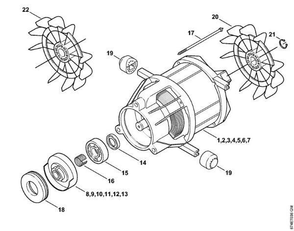 Limpiadora eléctrica de alta presión (RE) RE 162 PLUS Motor eléctrico de la marca Stihl