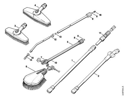 Limpiadora eléctrica de alta presión (RE) RE 220 K Herramientas, Accesorios extra de la marca Stihl