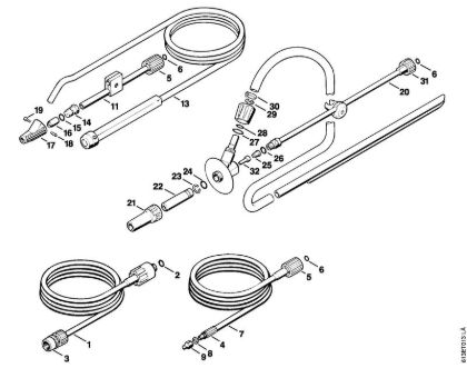 Limpiadora eléctrica de alta presión (RE) RE 240 K Herramientas, Accesorios extra de la marca Stihl