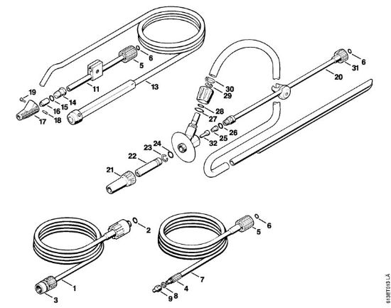 Limpiadora eléctrica de alta presión (RE) RE 240 K Herramientas, Accesorios extra de la marca Stihl