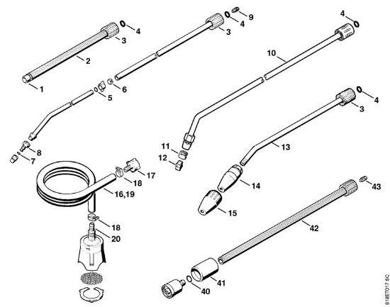 Limpiadora eléctrica de alta presión (RE) RE 260 K Herramientas, Accesorios extra de la marca Stihl
