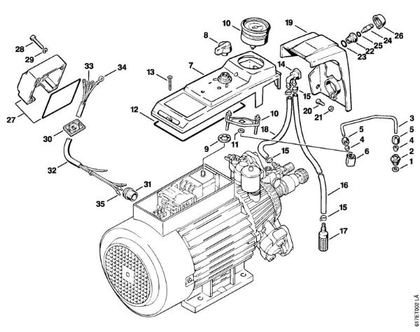Limpiadora eléctrica de alta presión (RE) RE 401 K Manómetro, Aspiración de lí­quidos quí­micos RE 400 K, 401 K de la marca Stihl