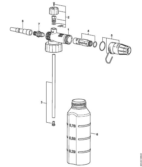 Limpiadora eléctrica de alta presión (RE) RE 462 PLUS Tobera para espuma de la marca Stihl