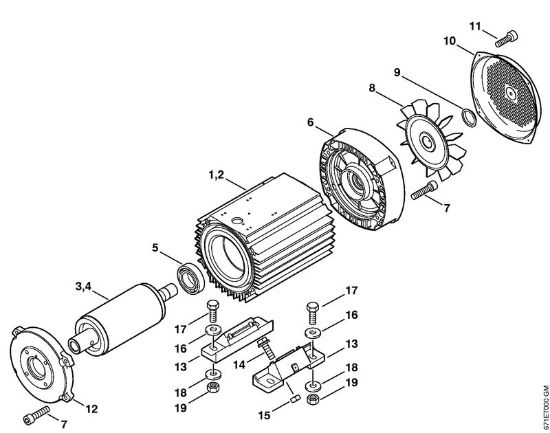 Limpiadora eléctrica de alta presión (RE) RE 471 PLUS Motor eléctrico de la marca Stihl