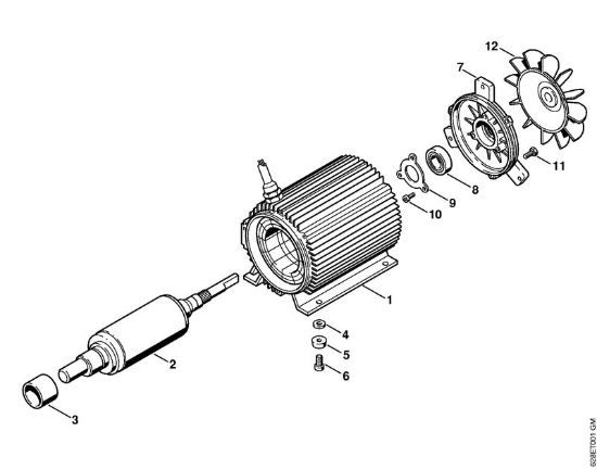 Limpiadora eléctrica de alta presión (RE) RE 560 W Motor eléctrico de la marca Stihl