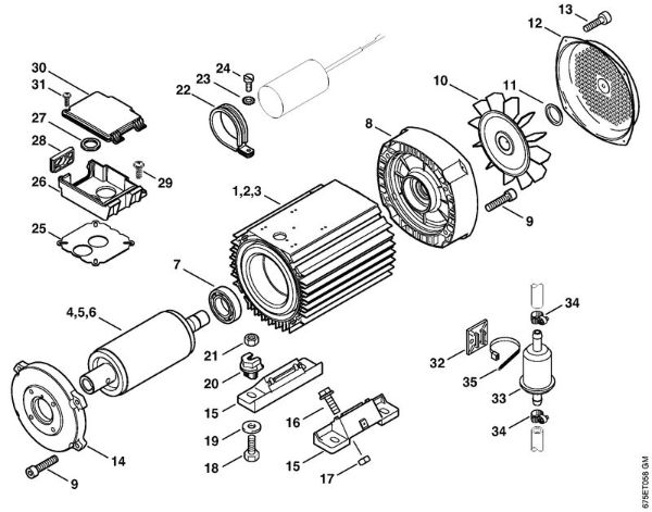 Limpiadora eléctrica de alta presión (RE) RE 581 PLUS Motor eléctrico RE 551 PLUS, 581 de la marca Stihl