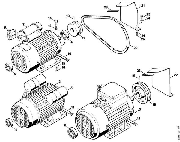 Limpiadora eléctrica de alta presión (RE) RE 630 W Motor eléctrico de la marca Stihl