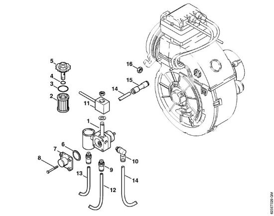 Limpiadora eléctrica de alta presión (RE) RE 660 W Bomba de combustible de la marca Stihl