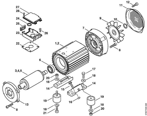 Limpiadora eléctrica de alta presión (RE) RE 661 Motor eléctrico de la marca Stihl