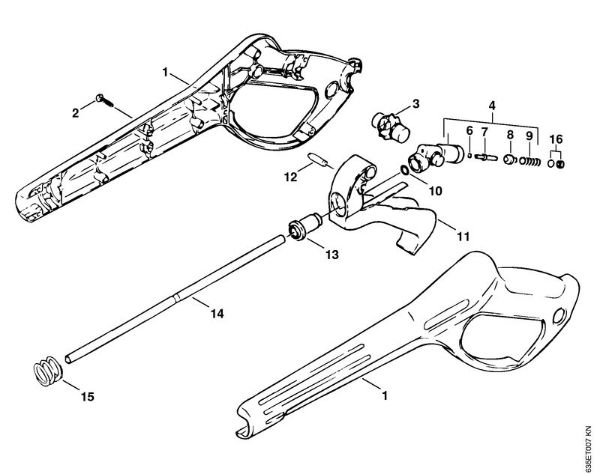 Limpiadora eléctrica de alta presión (RE) RE 820 KM Pistola de la marca Stihl