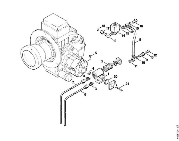 Limpiadora eléctrica de alta presión (RE) RE 830 W Bomba de combustible de la marca Stihl