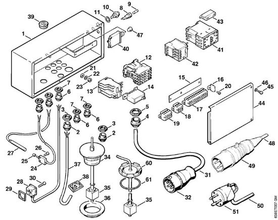 Limpiadora eléctrica de alta presión (RE) RE 830 W Caja de distribución de la marca Stihl