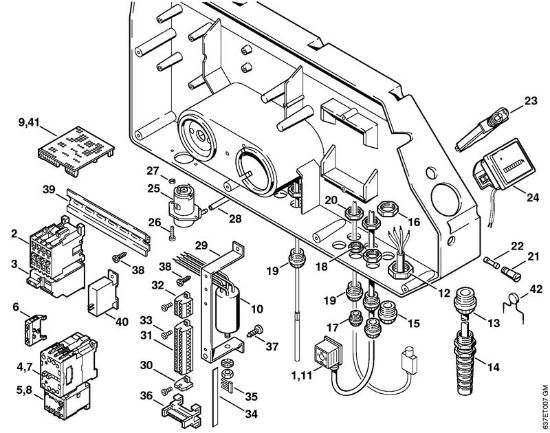 Limpiadora eléctrica de alta presión (RE) RE 840 W Caja de distribución de la marca Stihl