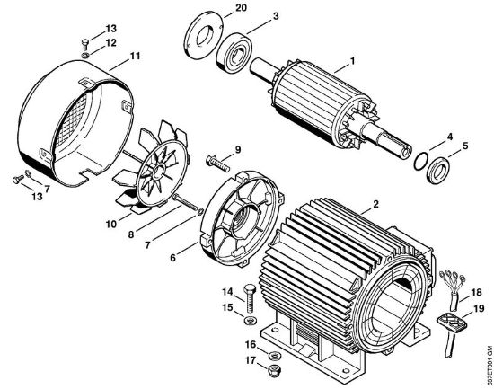 Limpiadora eléctrica de alta presión (RE) RE 840 W Motor eléctrico   X 22 947 954 (36.95) de la marca Stihl