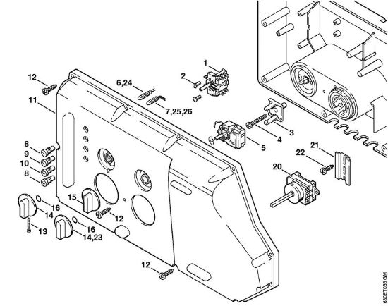 Limpiadora eléctrica de alta presión (RE) RE 840 W Tablero de instrumentos de la marca Stihl