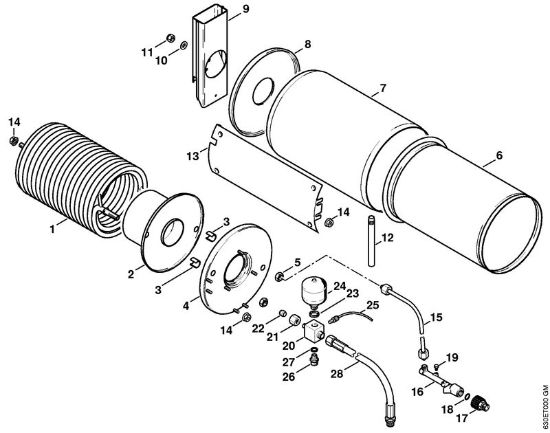 Limpiadora eléctrica de alta presión (RE) RE 840 W Termocambiador de la marca Stihl
