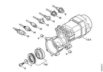 Limpiadora eléctrica de alta presión (RE) RE 88 Motor eléctrico, Cable de conexión de la marca Stihl
