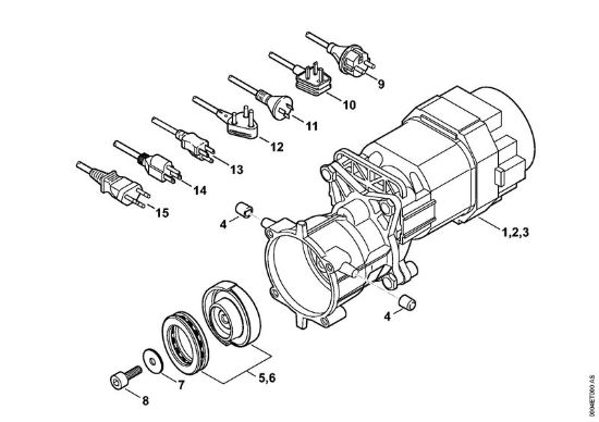 Limpiadora eléctrica de alta presión (RE) RE 88 Motor eléctrico, Cable de conexión de la marca Stihl
