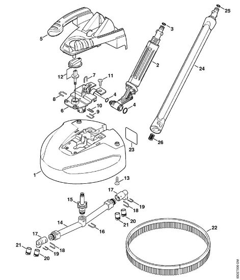 Limpiadora eléctrica de alta presión (RE) RE 90 - 4951 Disp. de limpieza p. superficies planas RA 101   06/2019 de la marca Stihl