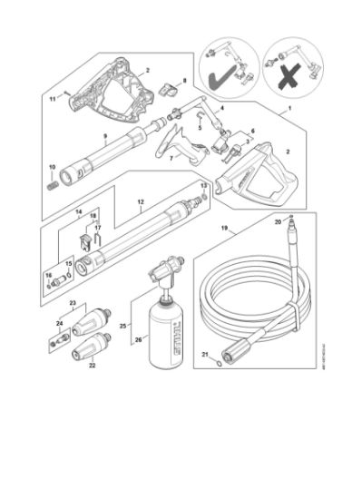 Imagen de Pistola, Tubo para pulverizar RE 90 - 4951