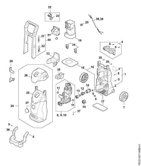 Imagen de Carro, Conduccián de aire, Cubierta de proteccián, Caja del interruptor RE 90.0