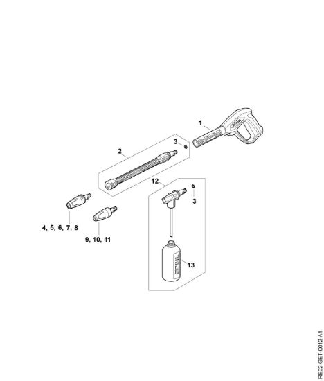 Imagen de Pistola, Tubo para pulverizar RE 90.0 PLUS
