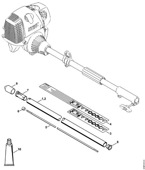 Herramientas combinadas (-KM) BC-KM BC-KM Vástago de la marca Stihl
