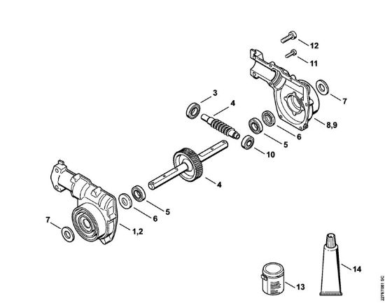 Herramientas combinadas (-KM) BF-KM BF-KM Caja reductora de la marca Stihl