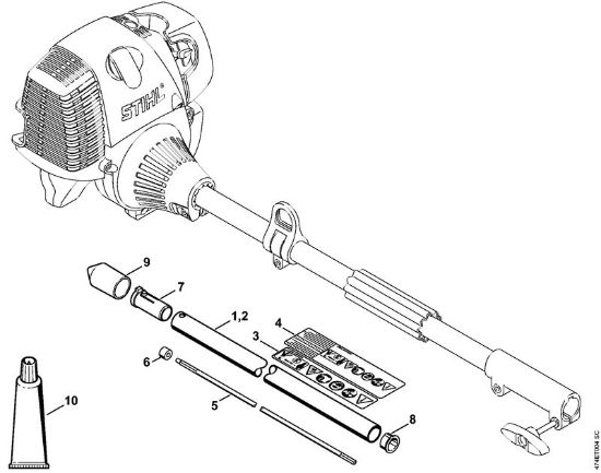 Herramientas combinadas (-KM) BF-KM BF-KM Vástago de la marca Stihl