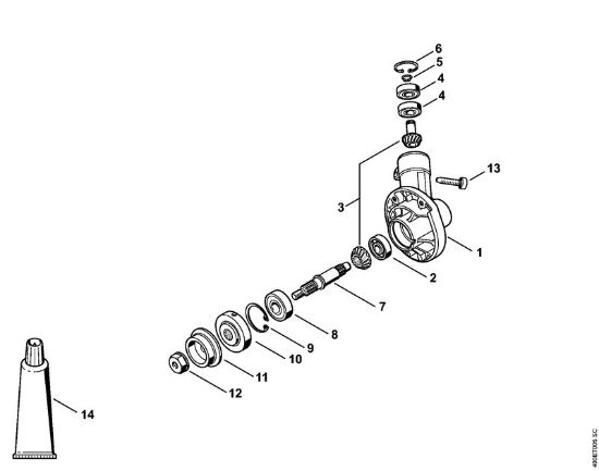 Herramientas combinadas (-KM) FCB-KM - 4180 FCB-KM Caja reductora de la marca Stihl