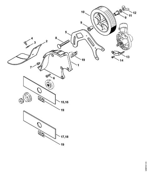 Herramientas combinadas (-KM) FCB-KM - 4180 FCB-KM Protector de la marca Stihl