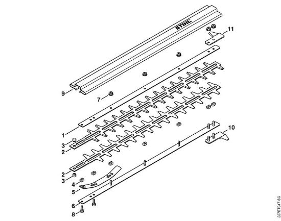 Herramientas combinadas (-KM) HL-KM 135Â° Cuchilla de la marca Stihl