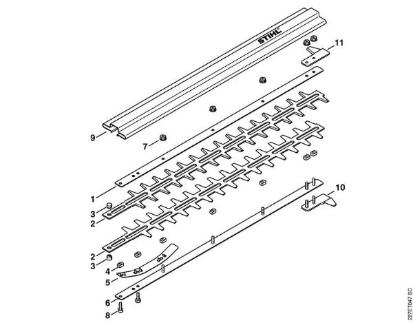 Herramientas combinadas (-KM) HL-KM 135Â° Cuchilla de la marca Stihl