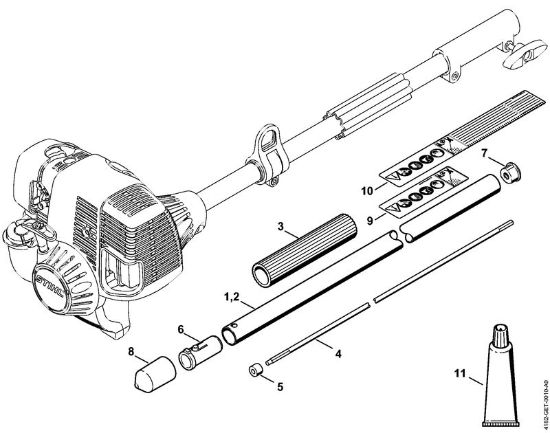 Herramientas combinadas (-KM) HT-KM Vástago de la marca Stihl