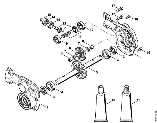 Herramientas combinadas (-KM) KB-KM KB-KM Caja reductora de la marca Stihl