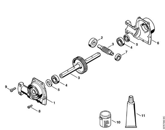Herramientas combinadas (-KM) KB-KM KB-KM Caja reductora (16.2013) de la marca Stihl