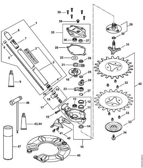 Herramientas combinadas (-KM) RG-KM Piezas de recambio RG-KM de la marca Stihl