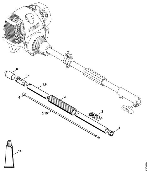 Herramientas combinadas (-KM) SP-KM Vástago de la marca Stihl