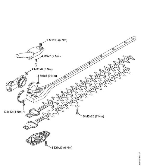 Herramientas de acople FH 145Â° Pares de apriete de la marca Stihl
